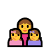 family: woman, girl, girl