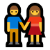 woman and man holding hands