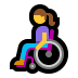 woman in manual wheelchair